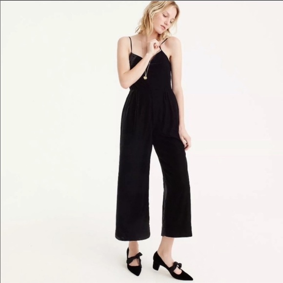 J. Crew Pants - J. Crew Cropped Velvet Jumpsuit